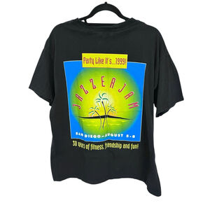 Jazzercise Vintage 1999 Crew Neck Short Sleeve T-Shirt Size XL Fruit Of The Loom